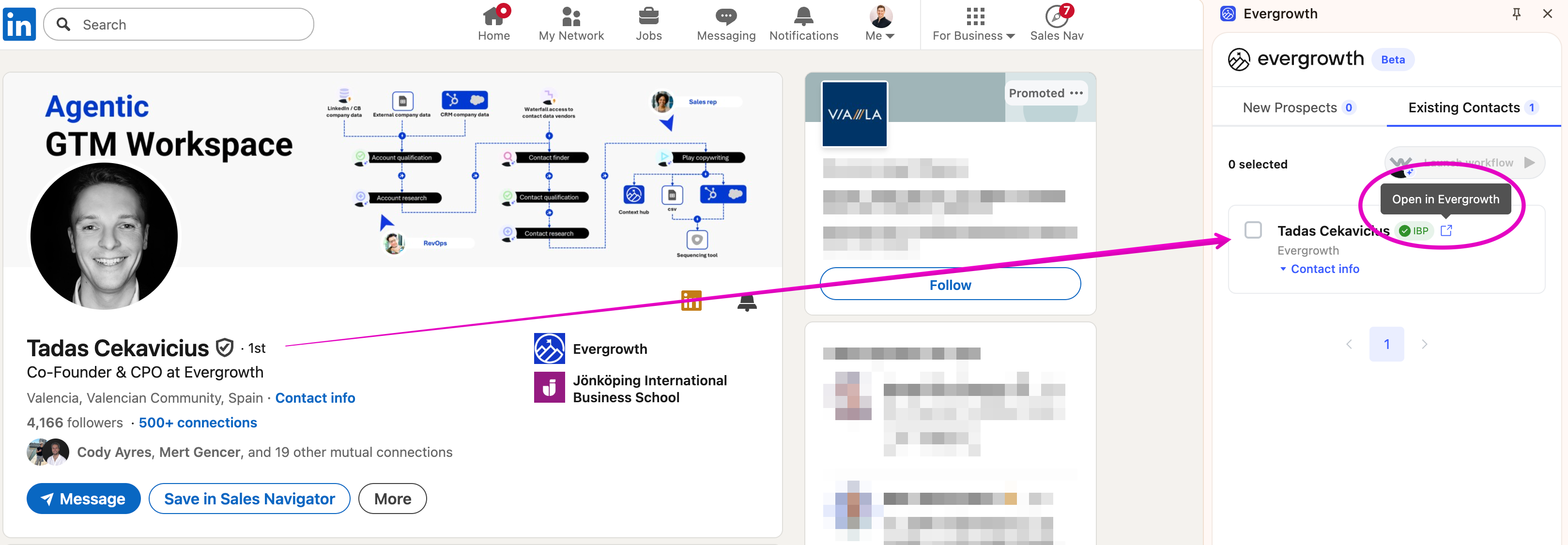 Chrome Extension contact link