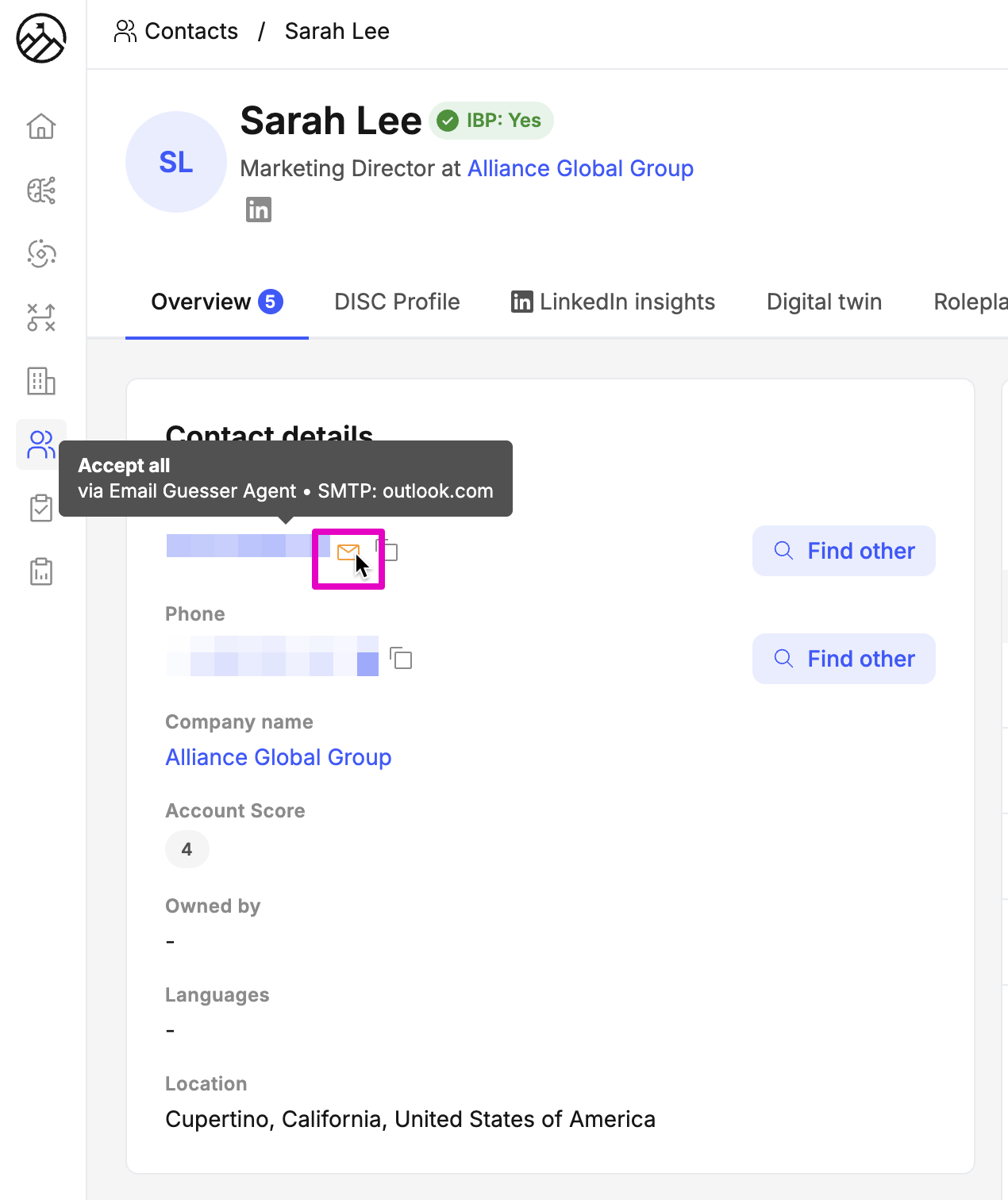 Email Guesser predictions