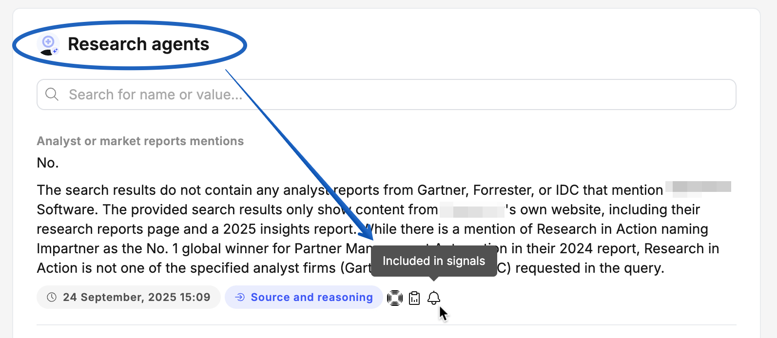 Account Score signal tags